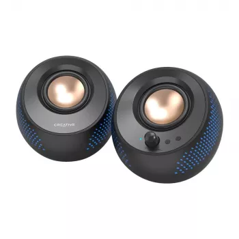 Głośniki komputerowe CREATIVE Pebble X 2.0 USB-C z regulowanym podświetleniem RGB, Bluetooth 5.3, audio USB, moc RMS do 15 W, dla PC i Mac
