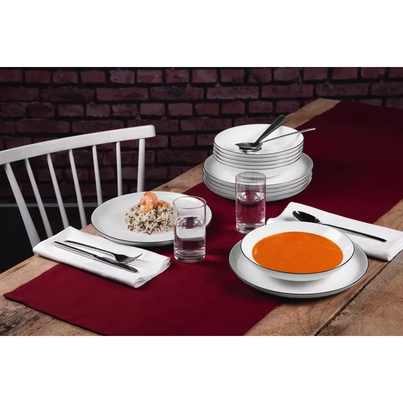 Seltmann Weiden Lido Okrągła porcelana biała 12 szt.