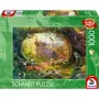 Puzzle 1000 elementów, Schmidt Spiele Baśniowy Zamek i Magiczny Las