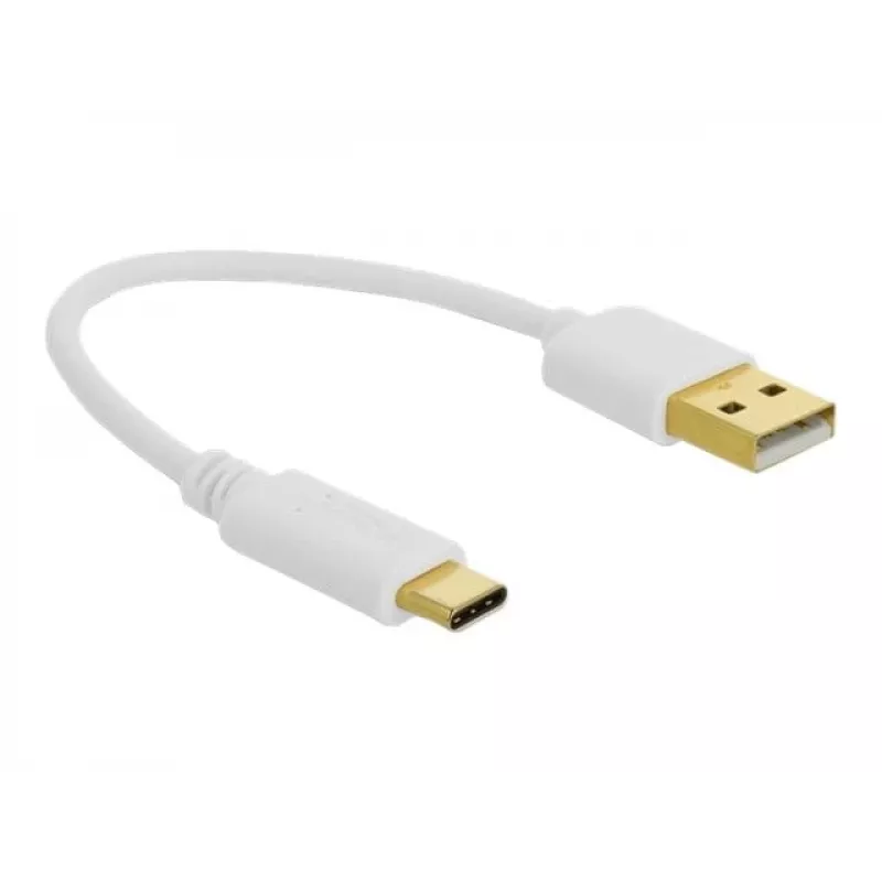 Kabel do ładowania USB DeLOCK Type-A na USB Type-C 15 cm