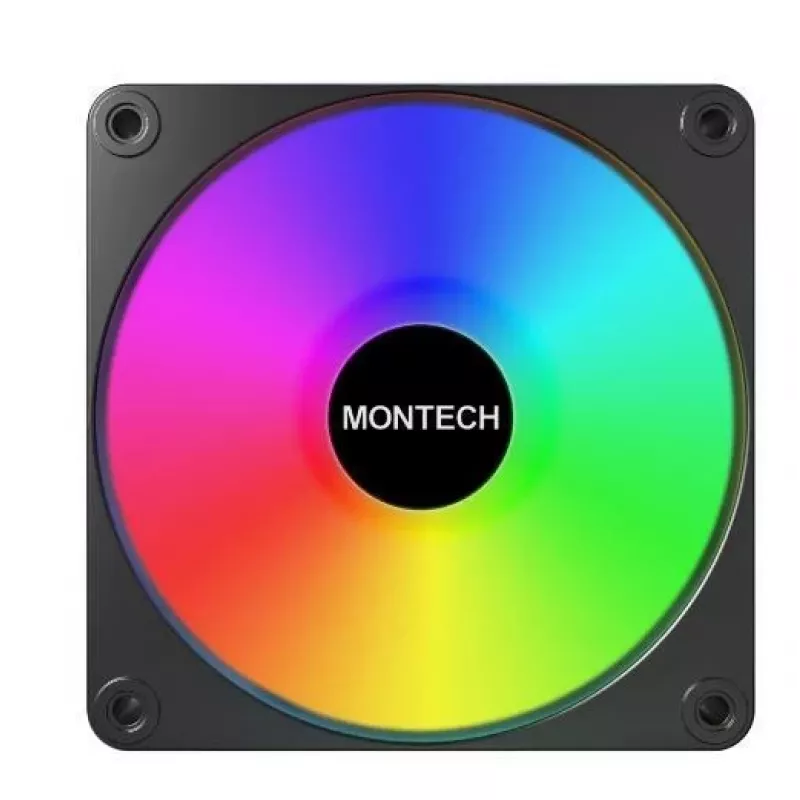 Montech GF120R V2 ARGB Moduł wentylatora do obudowy komputera 12 cm Czarny 1 szt.