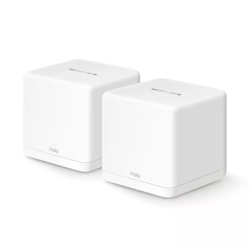 Mesh system MERCUSYS Halo H60X (2-pack) Dual-band Wi‑Fi 6, 1500 Mbps, up to 350 m², 2x LAN, internal antennas, biały