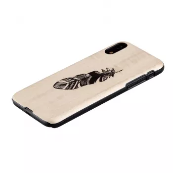 Etui na telefon man and wood do iPhone X/XS — Indian Czarny, ochronne