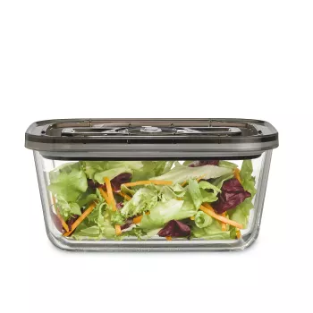 Caso | Szklany pojemnik próżniowy z plastikową pokrywką | VacuBoxx Eco L | Przezroczysty