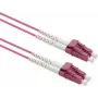 Kabel światłowodowy ROLINE 50/125µm OM4 - LC/LC - wzmocniony stalą - LSOH - fioletowy - 20 m