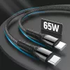 Kabel ładujący USB Type-C ColorWay CW-CBPDCC040-GR, 65 W PD, 1 m, zielony