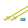 Przewód krosowy Ethernet Digitus DK-1644-A-020-Y-10 Żółty