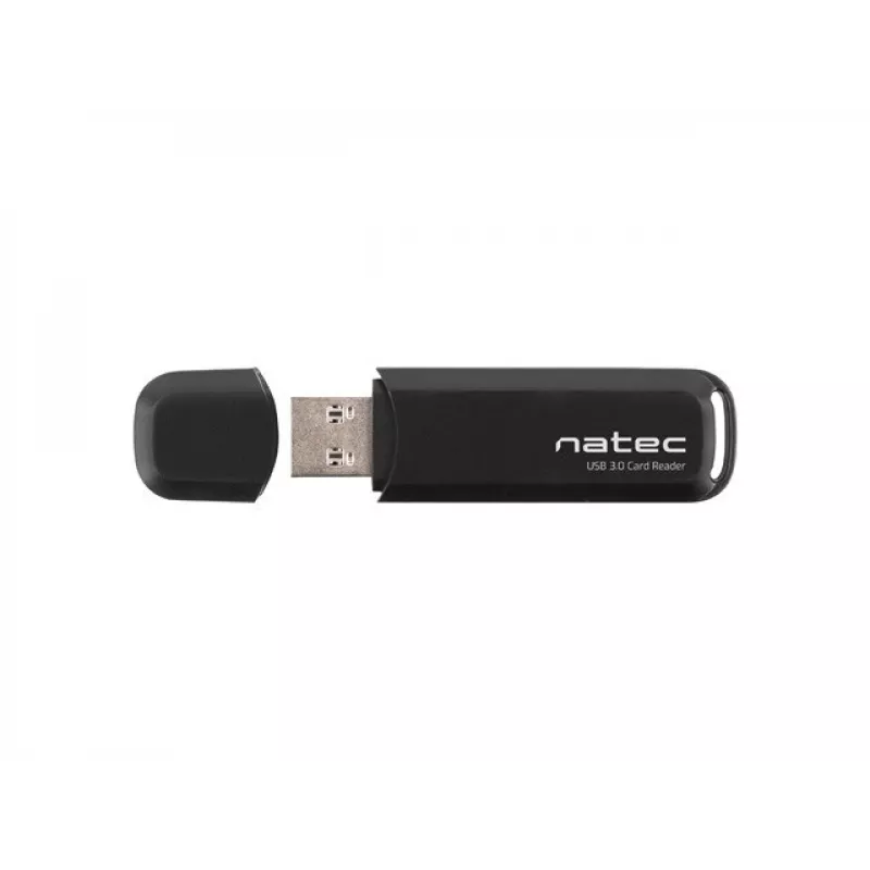 Czytnik kart NATEC Scarab 2 USB 3.2 Gen 1 Type-A — obsługa MicroSD/SD, 5000 Mbit/s, czarny