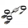 StarTech.com 13ft (4m) 2-portowy adapter kablowya USB na szeregowy, wymienne śruby/nakrętki DB9, zachowanie COM, USB-A na DB9 RS232, FTDI, ochrona ESD poziomu 4, Windows/macOS/ChromeOS/Linux — wytrzymała konstrukcja TPE