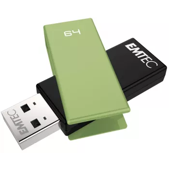 Pamięć USB Emtec C350 Brick 64 GB USB Typ-A Czarny Zielony