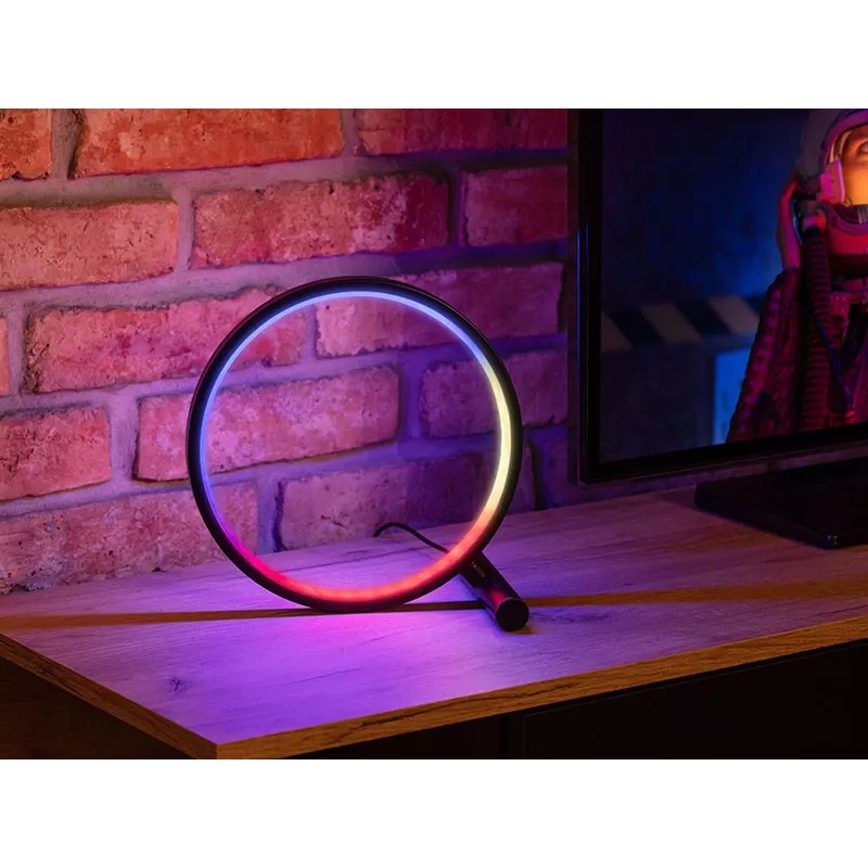 Lampa stołowa TRACER Ambience Smart Circle LED RGB — dekoracyjna inteligentna lampa LED w kształcie koła