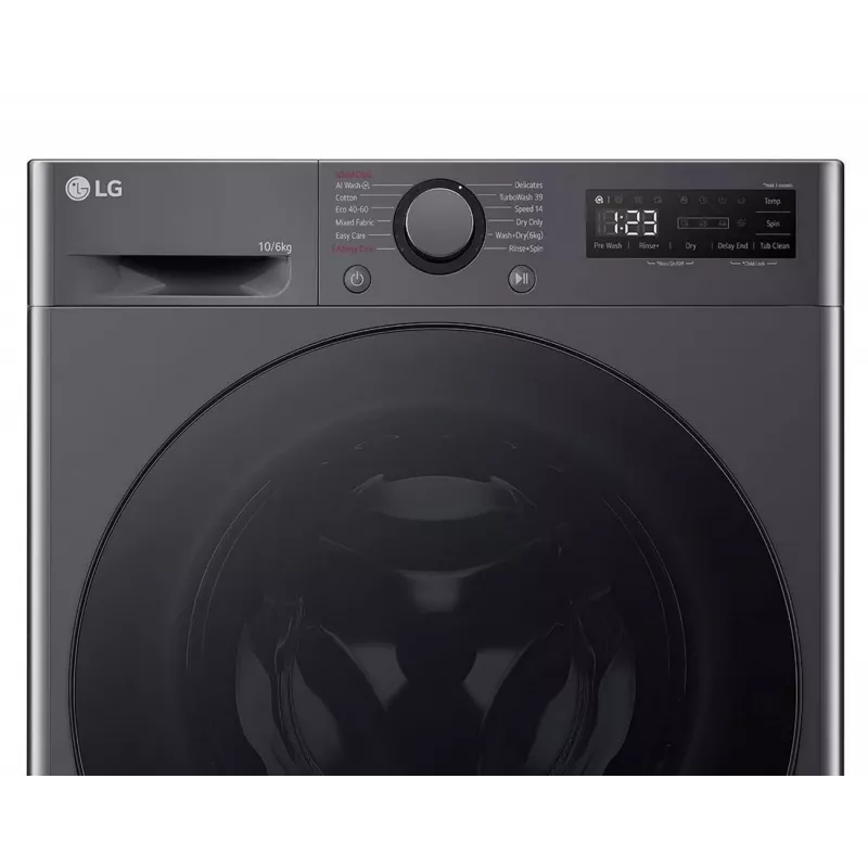 LG F4DR510S2M pralko-suszarka 10 kg / 6 kg 1400 obr./min czarna