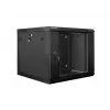 Szafa ścienna LANBERG 9U 19 cali WF01-6609-10B, 600×600×507 mm, 60 kg, IP20, czarna