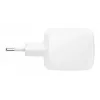 Wewnętrzna szybka ładowarka AC Belkin WCH020KQ2MWH-B6 — 2x USB‑C, 2 m zintegrowany kabel, biała