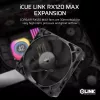 Corsair iCUE LINK RX120 MAX 120mm Wentylator Obudowy - Czarny