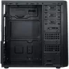 Obudowa INTER-TECH B-42 Czarna Midi Tower, ATX, 2xUSB2.0, Niebieski pasek LED, zasilacz opcjonalny