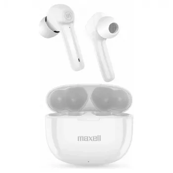 Słuchawki bezprzewodowe Maxell Dynamic+ z etui ładującym Bluetooth białe