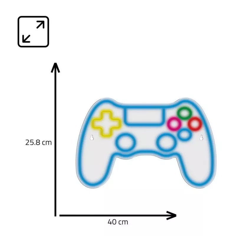 Przewodowy gamepad USB MANTA SNL63MT Neon Lights — kontroler PC z łączem USB