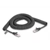 DeLOCK RJ45 kabel spiralny męski-męski Kat.5e 3 m czarny