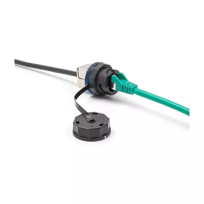 DeLOCK 67050 nasadka ochronna do wbudowanych złączy RJ45, IP68, czarna