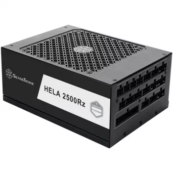 HELA 2500R, zasilacz PC czarny, 4x 12-Pin High Power GPU, 7x PCIe, kabel-Management, 2500 Watt