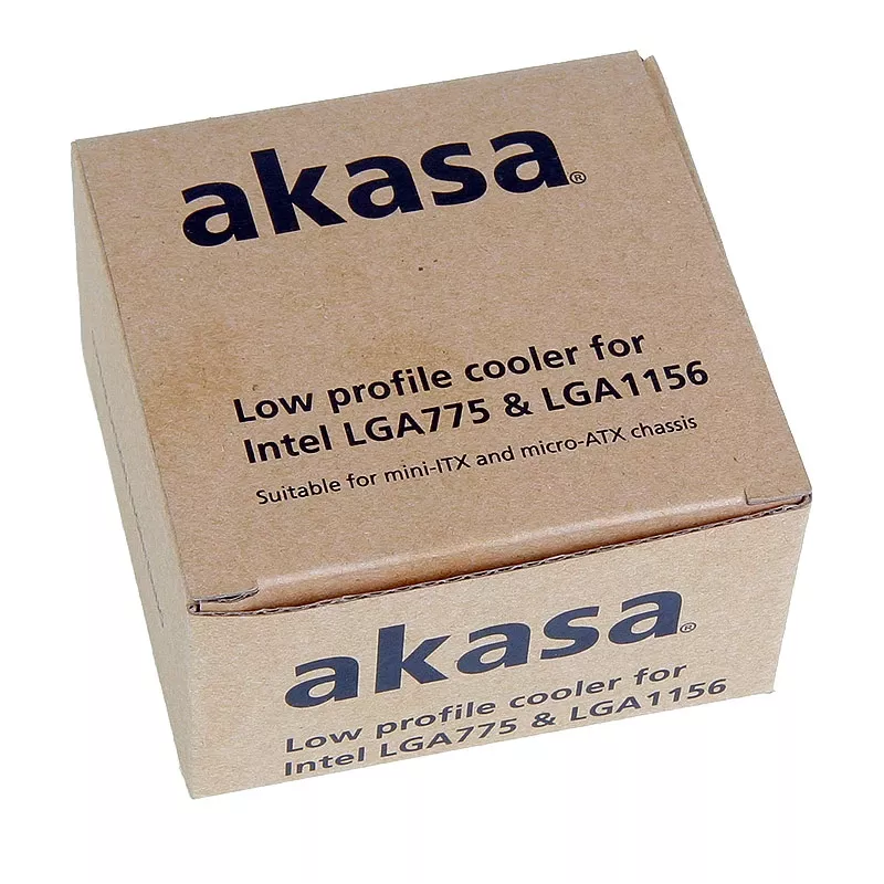 Akasa AK-CCE-7106HP system chłodzenia komputera Chłodzenie procesora Czarny, Srebrny