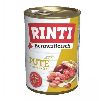RINTI Kennerfleisch Indyk - mokra karma dla psów - 400g