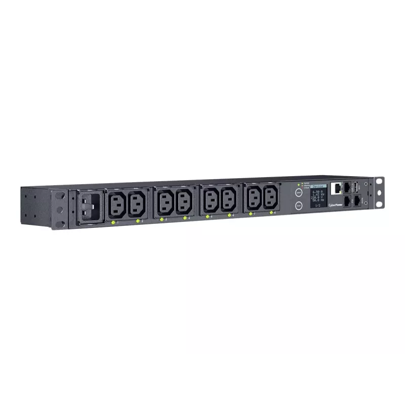 CyberPower PDU41005 jednostka dystrybucji zasilania (PDU) 8 gniazd AC 1U Czarny