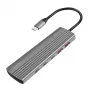 Ultra cienki hub USB 3.2 2xUSB-A, 8xUSB-C, PD, 100W