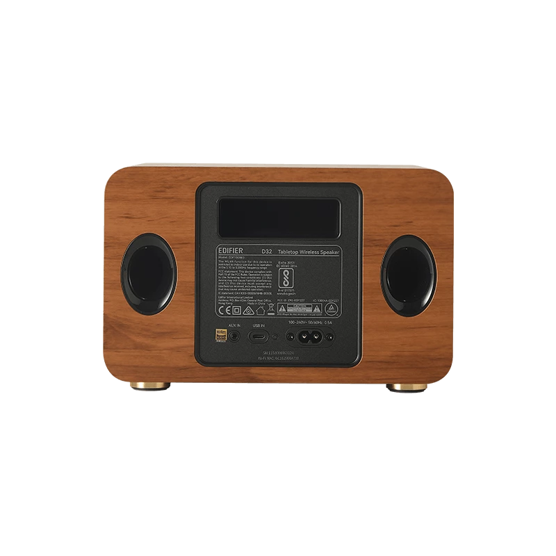 Edifier D32 Wielopokojowy Głośnik WiFi Bluetooth Drewno detal - Głośnik (D32 WD)