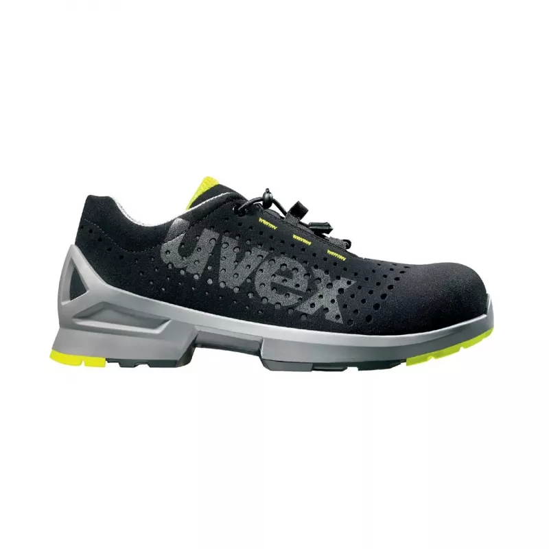 Buty ochronne Uvex 8543.8 S1 SRC męskie dla dorosłych czarne PU mikro welur