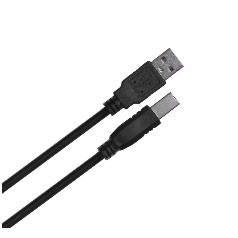 Lanberg CA-USBA-11CC-0010-BK Kabel USB 1 m 2.0 USB B Czarny