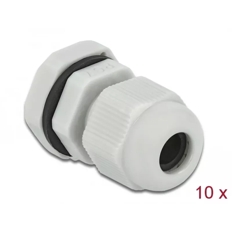 Przepust kablowy DeLOCK 60193 szary plastik 10 szt.