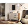 Komoda cama meble ALMERA 104x42x75 cm, orzech/cashmere, 3 szuflady, płyta wiórowa