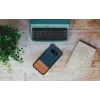 Etui na smartfon man and wood dla Galaxy S10e — Denim Czarny ochronny rękaw