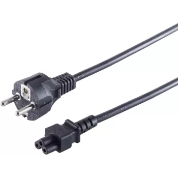 Kabel zasilający helos 60001 — 1.8 m Schuko (typ F) do 3-biegunowego złącza C5
