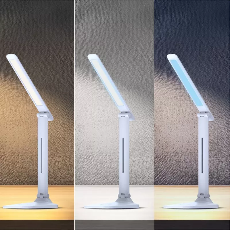 Lampa biurkowa Hawk HW-LAMP01 Biała LED regulowana jasność, regulowane ramię