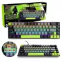 Klawiatura mechaniczna MEDIA-TECH MT1260 czerwony Core MX60, układ 60%, przełączniki CHERRY MX czerwony, podświetlenie RGB, USB, zielona