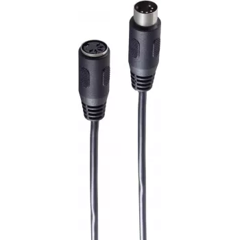 Kabel audio ShiverPeaks BS10104 2,5m DIN 5-pin męski na żeński czarny