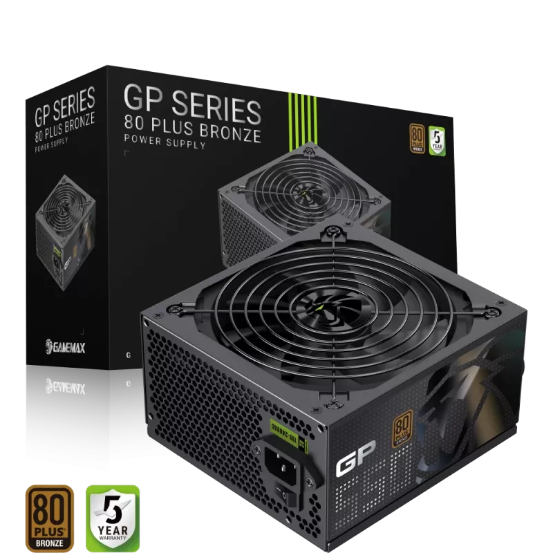 Zasilacz Gamemax, 80 PLUS, Brązowy | GP 550B | 550 W
