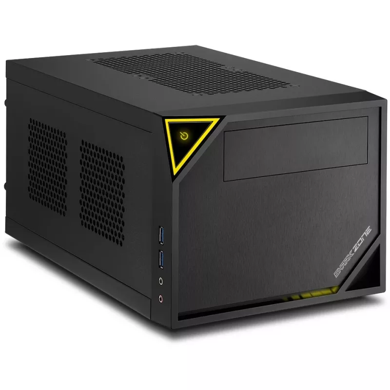 Obudowa PC Sharkoon SHARK ZONE C10 Mini-ITX Czarna, Żółta