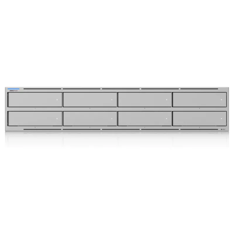 Ubiquiti UniFi UNAS Pro 8 pamięć sieciowa, 2U, rack, 10 Gb/s, 8x HDD / 2x gniazda M.2, integracje UniFi (UNAS-PRO-8)