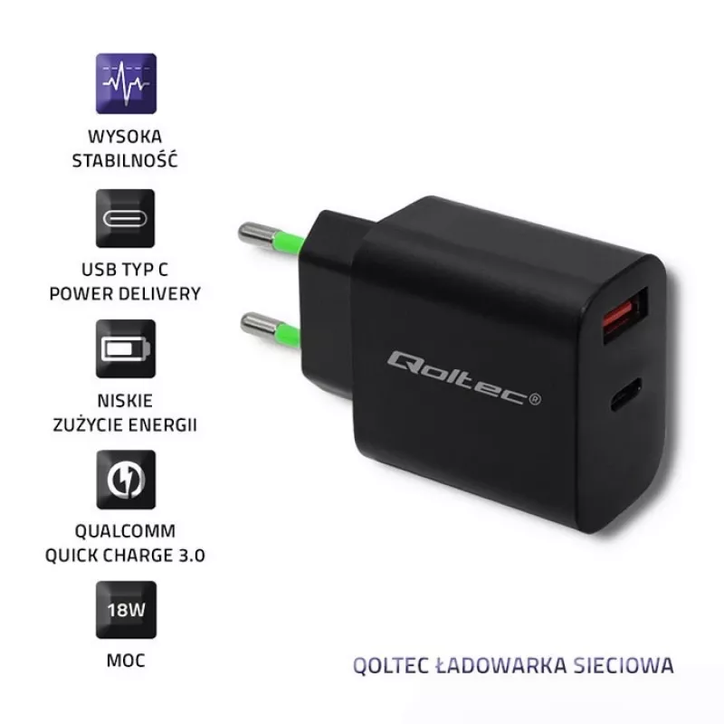 Zasilacz sieciowy Qoltec 51713