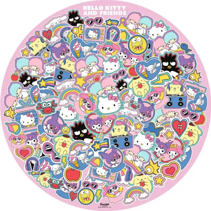 Puzzle Ravensburger Hello Kitty i Przyjaciele — 500 elementów, okrągłe