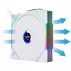 Lian Li UNI FAN TL Wireless LCD 120 biały — wentylator PWM 120 mm z bezprzewodowym kontrolerem LCD