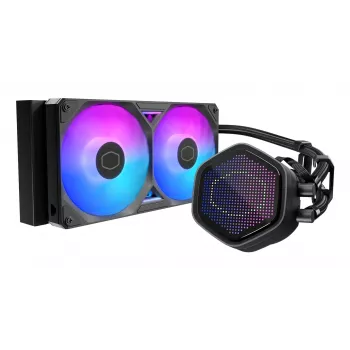 Chłodzenie cieczą procesora Cooler Master MasterLiquid 240 Atmos II 240mm RGB, radiator 240mm, podświetlenie RGB