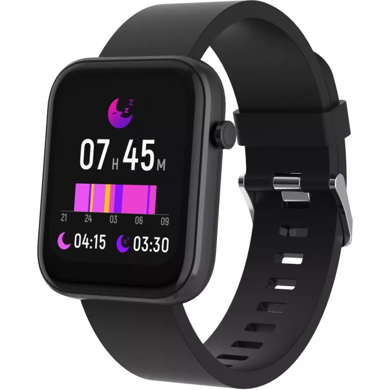 DENVER SW-182 - Smartwatch z opaską - Wyświetlacz 4,3 cm (1,7 cala) - Bluetooth - Czarny (116111000580)
