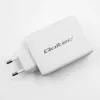 Ładowarka QOLTEC 100W GaN USB-C Dual PD 5–20V 1,5–5A, 2×USB-C