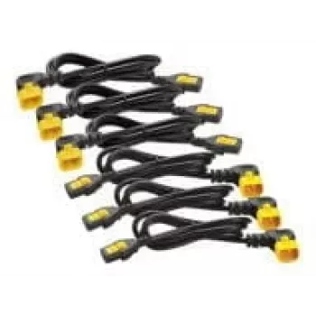 APC Power Cord Kit (6 szt.), blokowany, C13 do C14 (kąt 90°), 1,2 m
