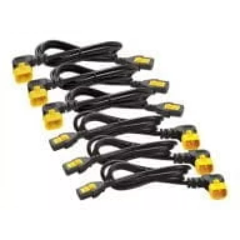 APC Power Cord Kit (6 szt.), blokowany, C13 do C14 (kąt 90°), 1,2 m